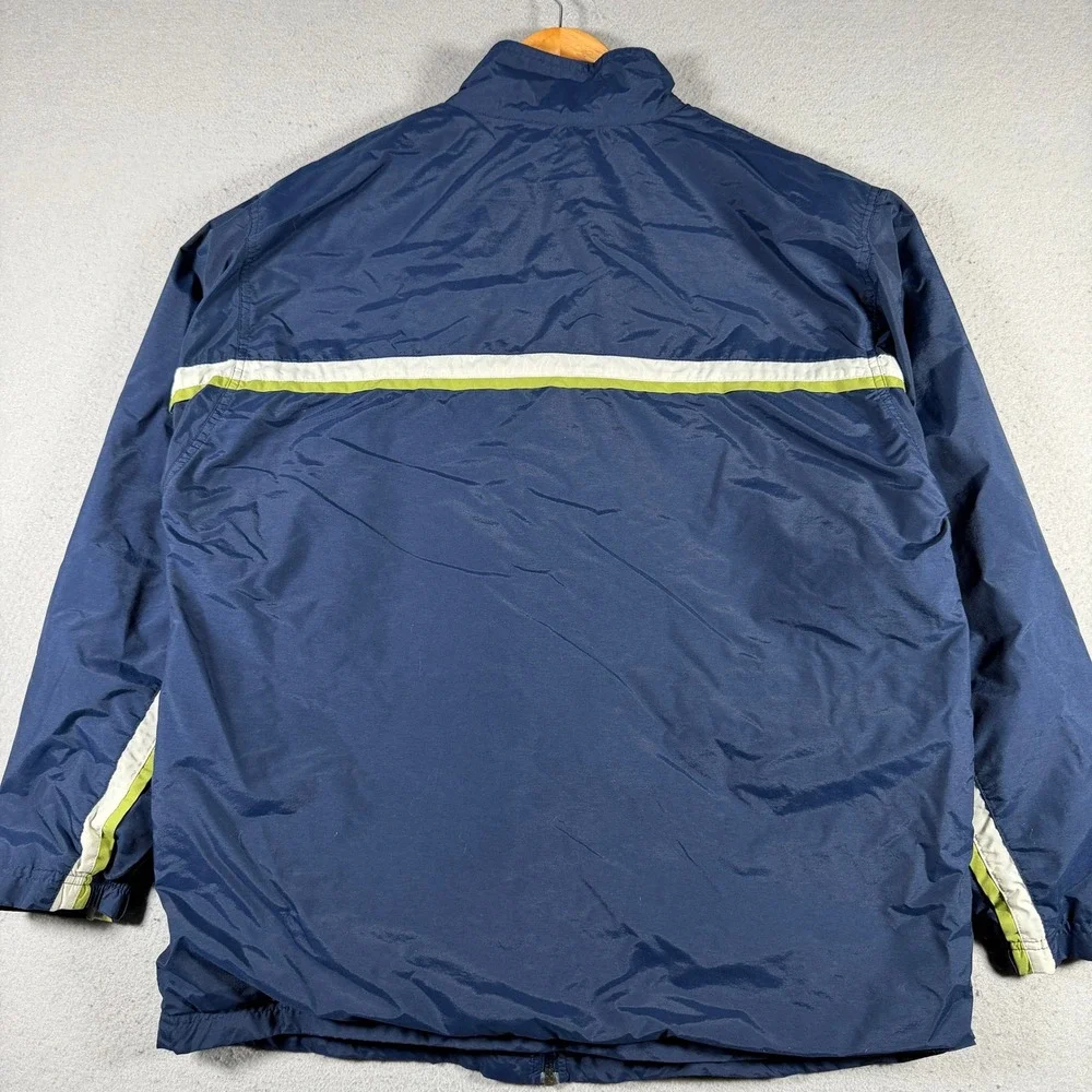 Vintage Nike Vintage Windbreaker Jacket Navy‎ Blue White Lime Green Mens Large